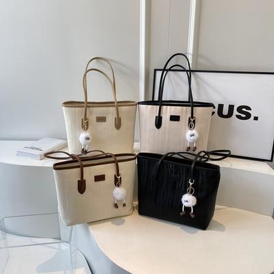 Large-capacity Bag Women's New Autumn and Winter Simple and Versatile Shoulder Bag Casual Commuter Tote Bag