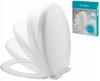 White soft-close toilet seat 435x37x58cm for WC