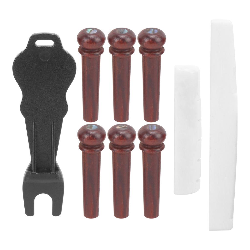 Gitarrenbrückenstift-Zieher aus Cocobolo-Holz, Zubehör für Saiteninstrumente, ErsatzMX0230D