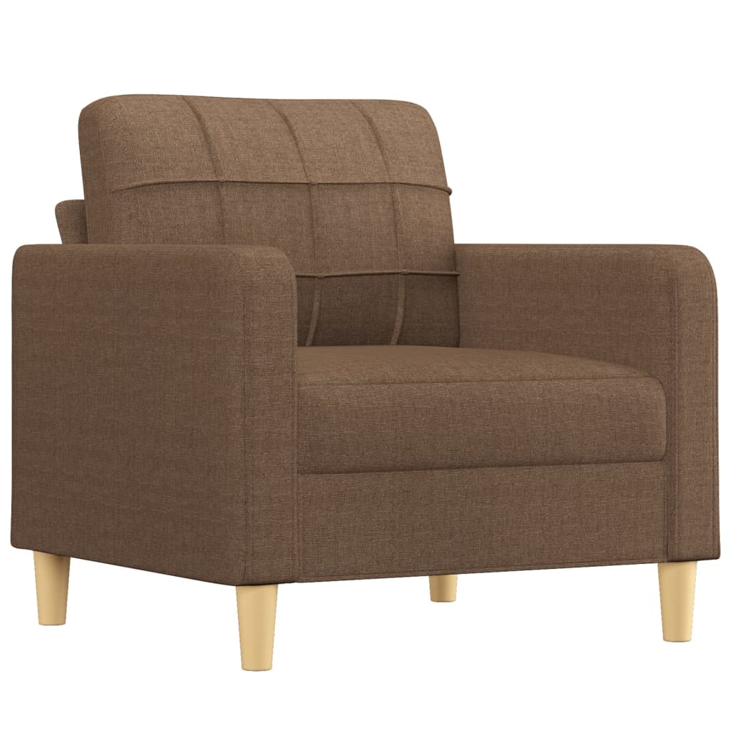 Vidaxl 4-Cz. Relaxation Set With Cushions, Brown, Fabric