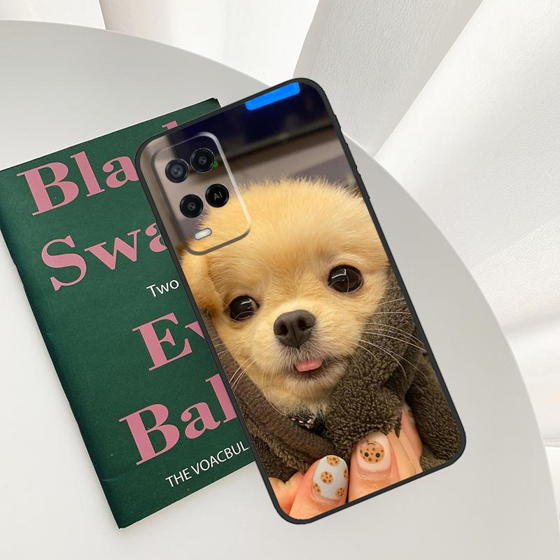 Pomeranian Dogs Dog Colorful Case For Oppo A58 A78 A98 A15 A16 A17 A52 A72 A76 A96 A54 A74 A94 A57 A77 A54S A57S Cover