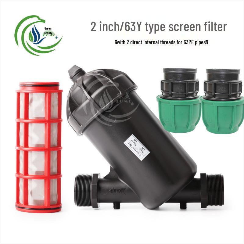 Greenhouse Micro-Sprinkler Drip Irrigation System with Mesh Filter - 1", 2", 2.5", 3", 4" Y-Type & T-Type