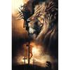 Klassische christliche Wandkunst Bibel Jesus Löwe und Krieger Öl auf Leinwand Poster und Drucke Wohnzimmer Dekoration Geschenke