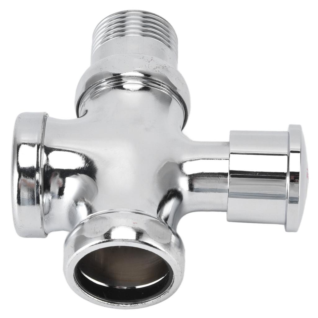 Urinal Flush Valve with Push Button Toilet Delay Flushing Valve Toilet Tank Parts Replacement DN20