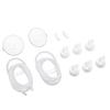 Příslušenství k odsávačce mateřského mléka Ochrana proti zpětnému toku Silikonové hadičky Konektory Bílé ventilky s kachním zobáčkem pro prsa