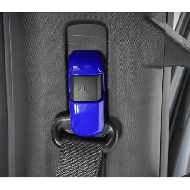 Car Seat Belt Buckle Adjust Frame Trim For Ford F150 F-150 2015- Bright Blue