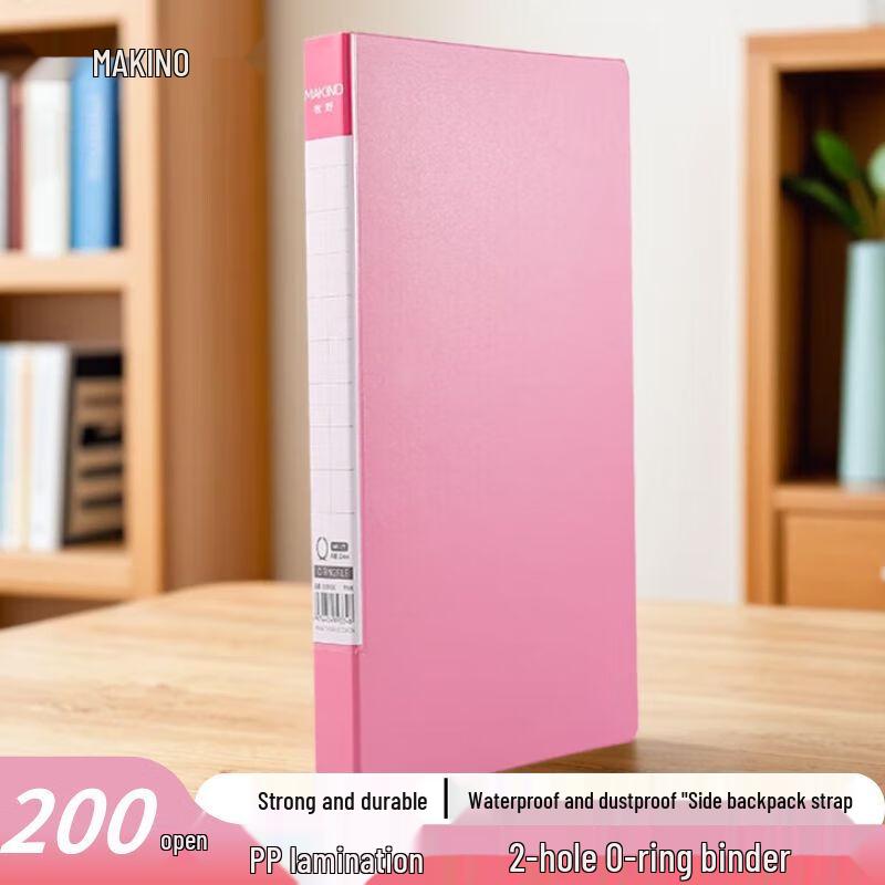 MAKINO 2-Hole Document & Report Folders розовый