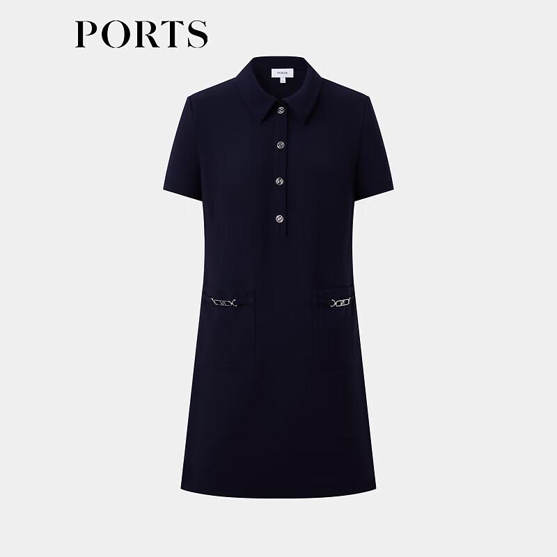 PORTS Women's Summer Commuter Shirt Collar Dress