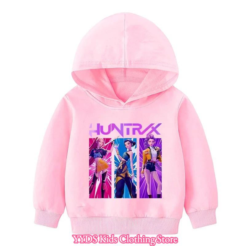 2025 Hot Kpop Dämonenjäger Kinder Charakter Kapuzenpullover Print Pullover Mädchen Herbst Hoodie Neuheiten für den Herbst