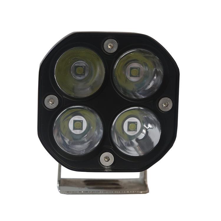 40W Off-road Vehicle A-pillar Spotlight 3 Inches Bright Car Modification Lights Four-leaf Clover Waterproof Led Motorcycle Spotlight