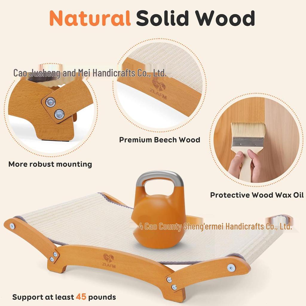 Multi-Purpose Wooden Cat Scratcher and Recliner Sofa