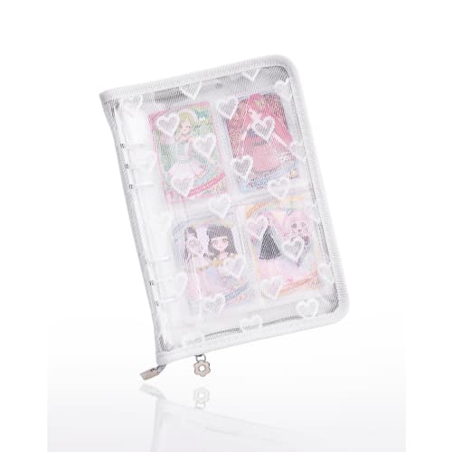 

Trading Card Case, Pashakore Storage File, Trading Card Binder, A5, 6-Hole, 4-Pocket, Double-Sided Storage, Includes 20 Refills, Holds 160 Cards, Perf