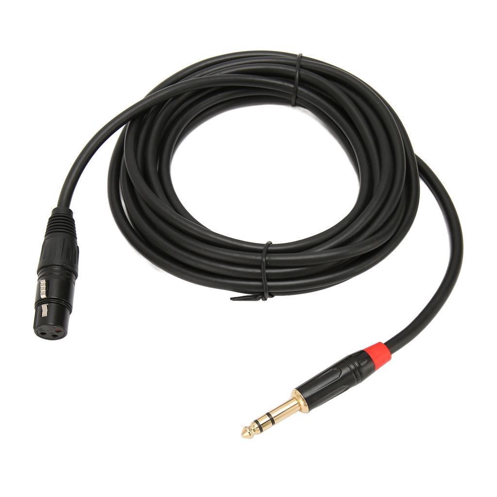 XLR Female to 1 4 Inch 6.35mm TRS Cable Quarter Inch Jack Balanced to XLR Microphone Cable 16.4FT