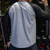 Men Shirt Contrast Colors Breathable Round Neck Soft Spring Top for Jogging
