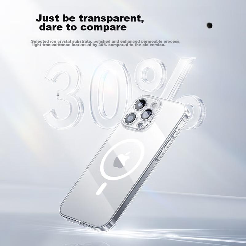 Baseus Ice-Clear Heat Dissipation | 100W Sales], IPhone 16 Pro Max Phone Case, 16 Pro Max Magsafe Magnetic Charging, Ultra-Thin Shockproof
