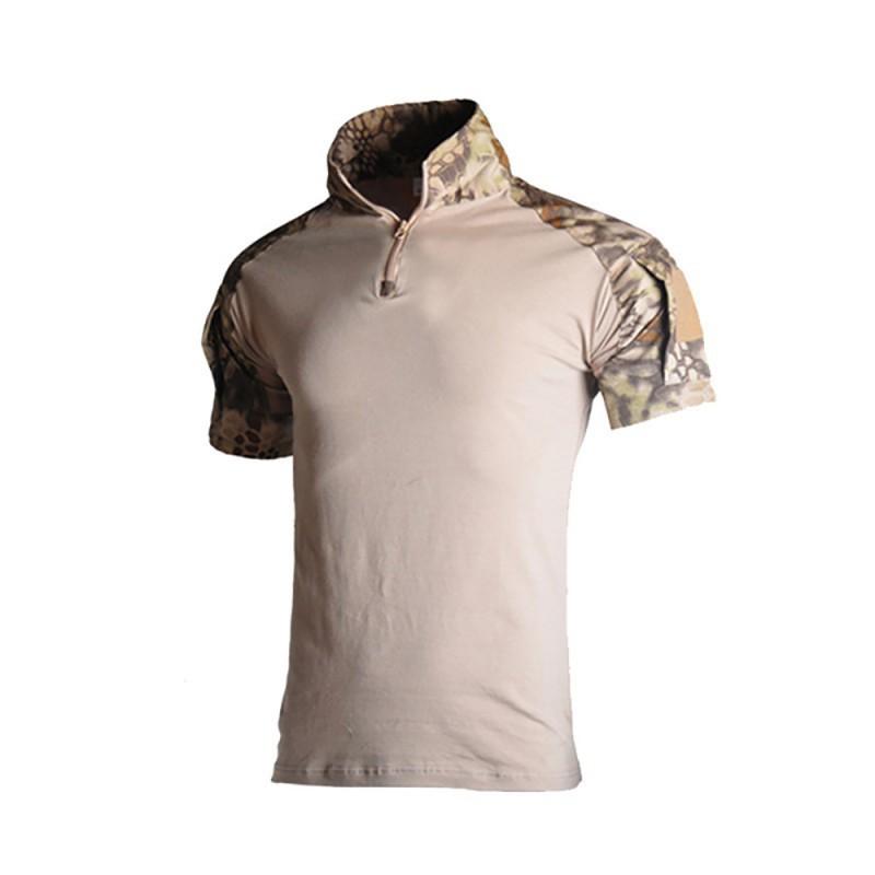 G2 Frogsuit Top Men's Camouflage Short-sleeve Training Outdoor Sports Combat Lapel T Military Uniform