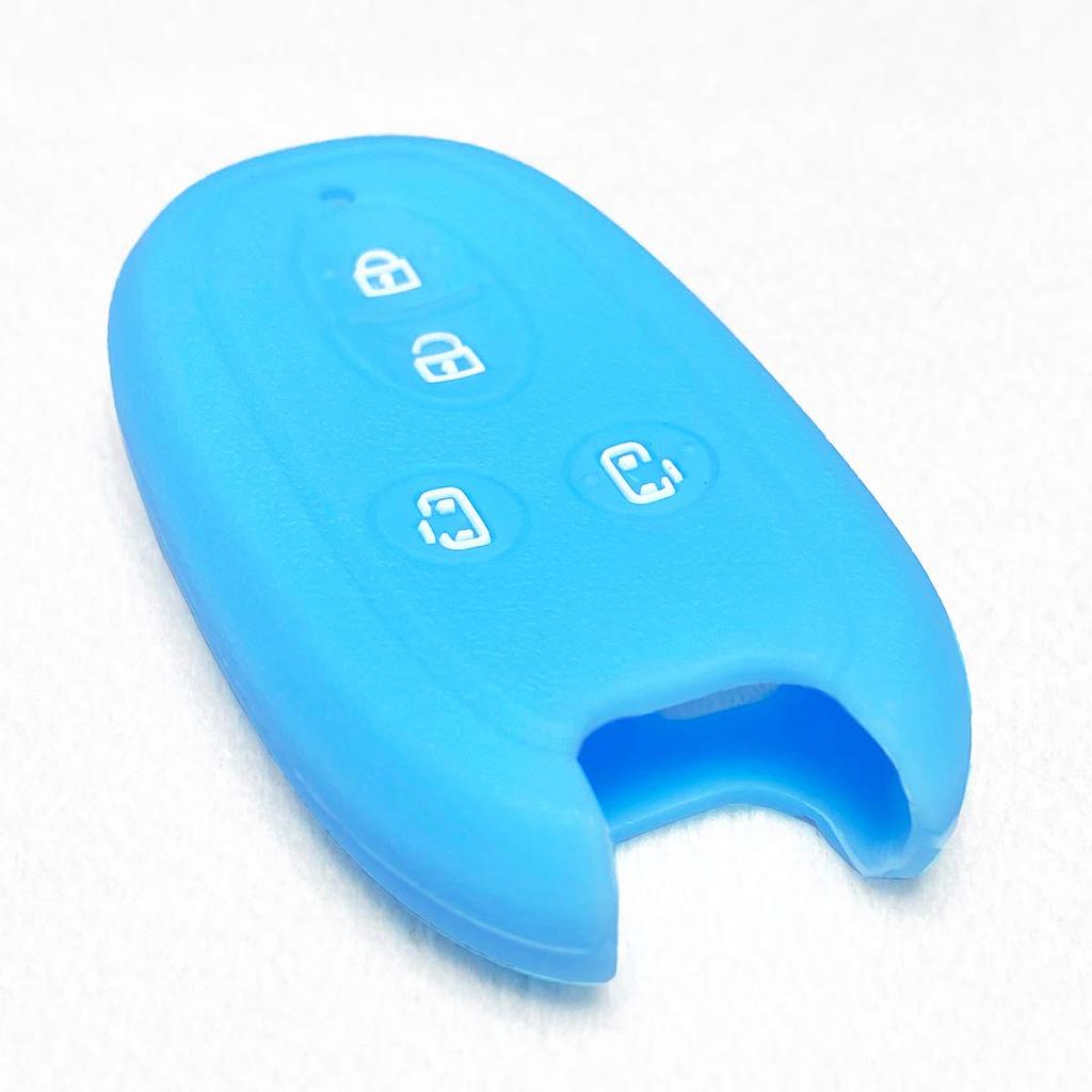 IKT Smart Key Silicone Cover for Suzuki Cars, 4 Buttons, Sky Blue, Spacia, Palette,