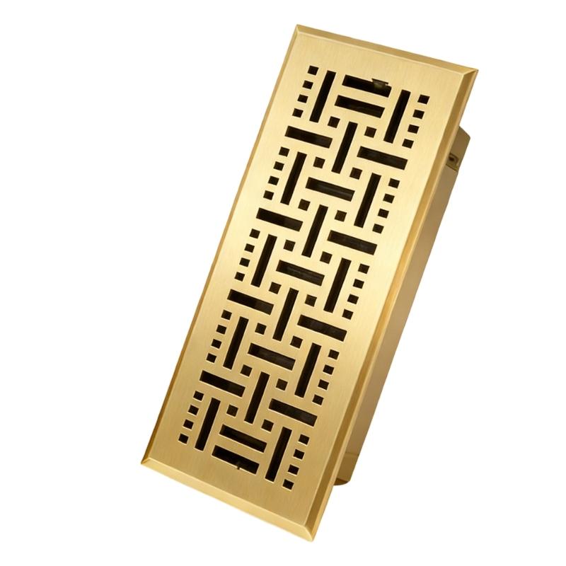 Elegant Dark Two Stage Circulation Grille Produced Of Heavy Iron Material For Indoor Locations