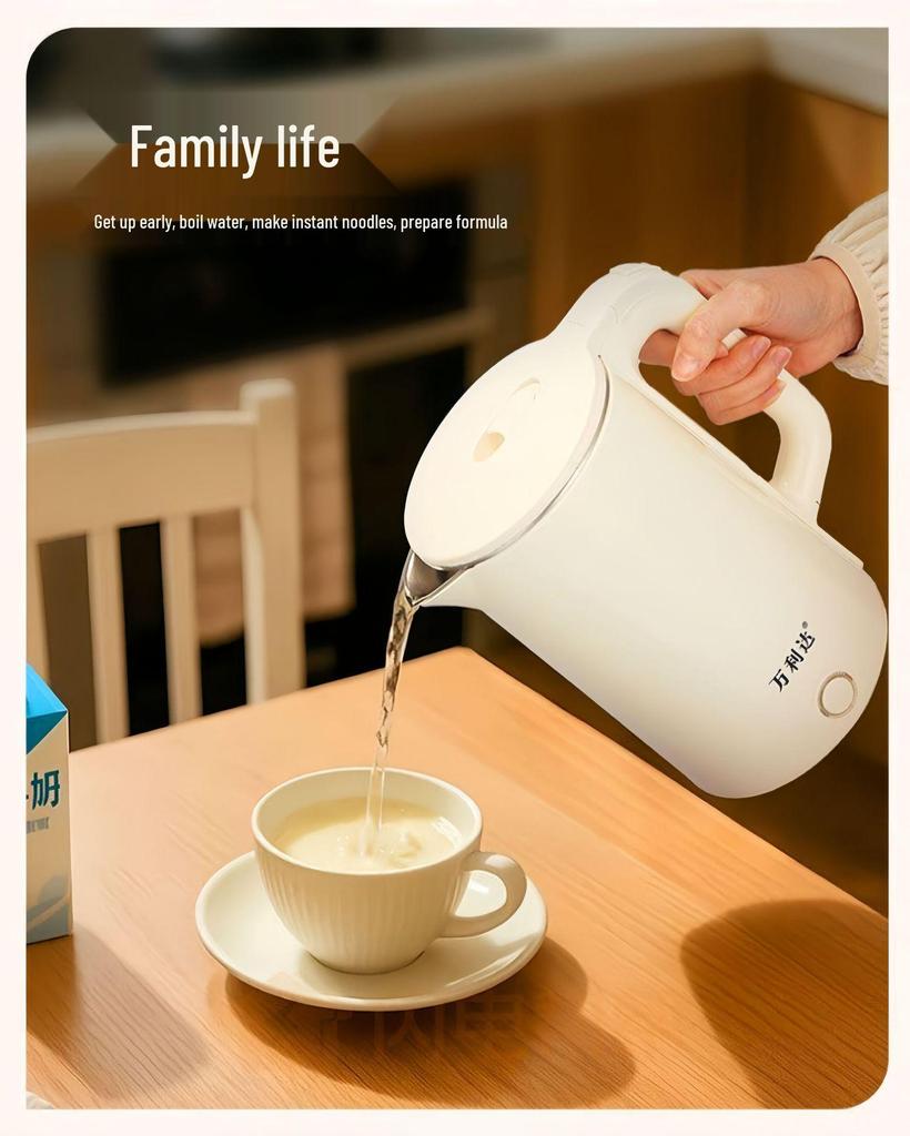Flash Sale: Wanlida 1.8L Electric Stainless Steel Auto-Off Water Kettle - New Year Red