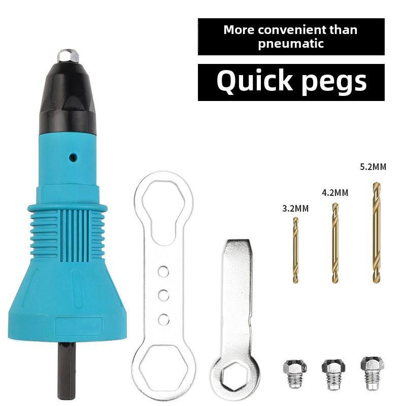 Extractor electric din aliaj de aluminiu cu cap de pistol pentru nituri