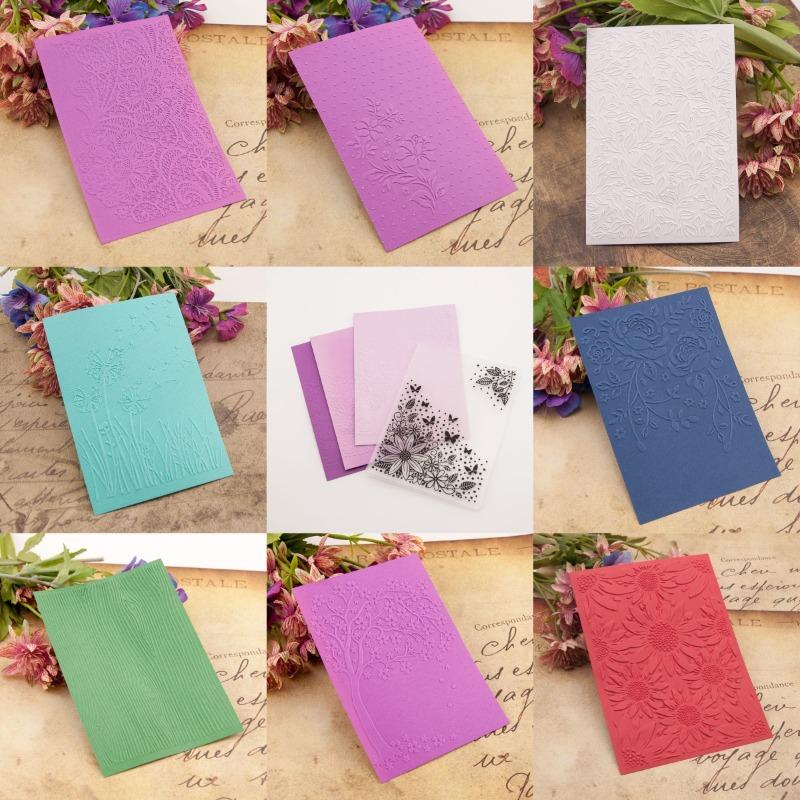 Plastic Embossing Folders for Card Making Scrapbooking DIY Albums Journals Paper Crafts Decoration for Photo Album Decorations