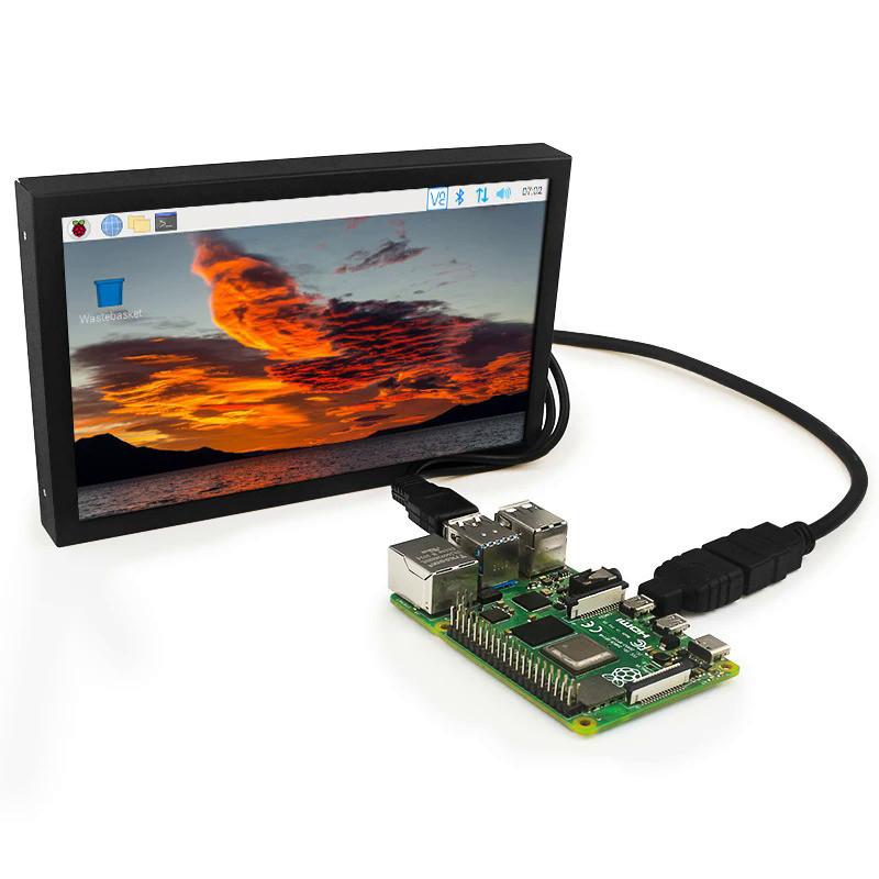 7 Inch Portable Monitor 1024x600 IPS LCD HDMI-compatible VGA AV Input DC Type C Power  Screen for PC Laptop Camera