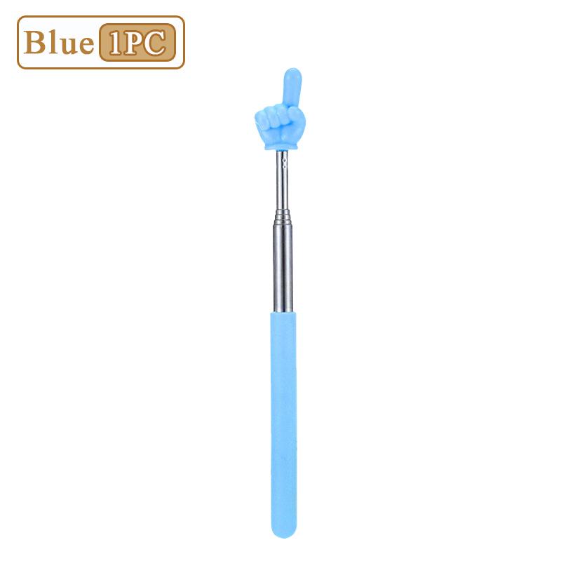 1-20PCS Stainless Steel Teaching Pointer Telescopic Rod Finger Design Teaching Stick Classroom Finger Pointer Teachers