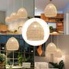 Rattan Woven Pendant Light Shades,Kitchen Island Pendant Light,Handmade Hanging Lamp Crafts Lampshade for Living Dining Room