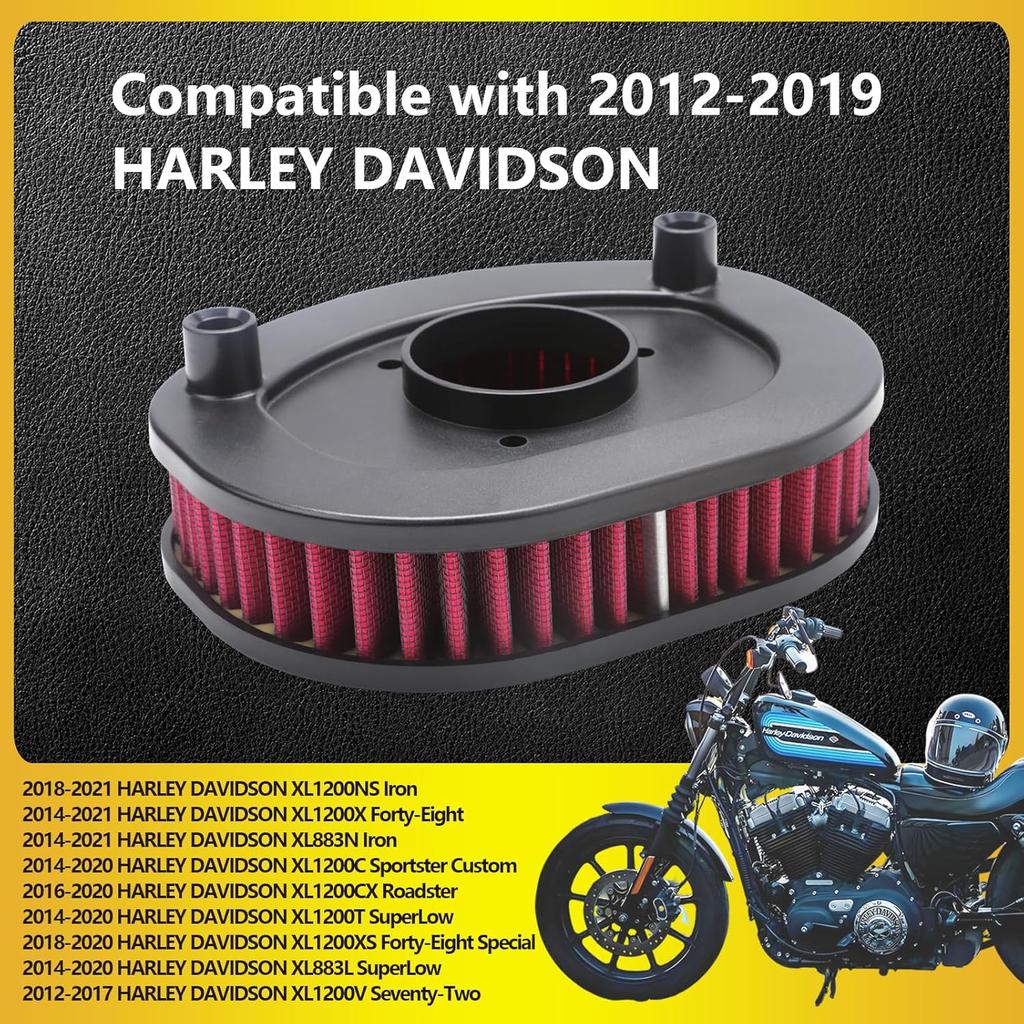 High Performance Air Filter HD-1212 For Harley Davidson 2014-2022 XL1200, XL883 Models