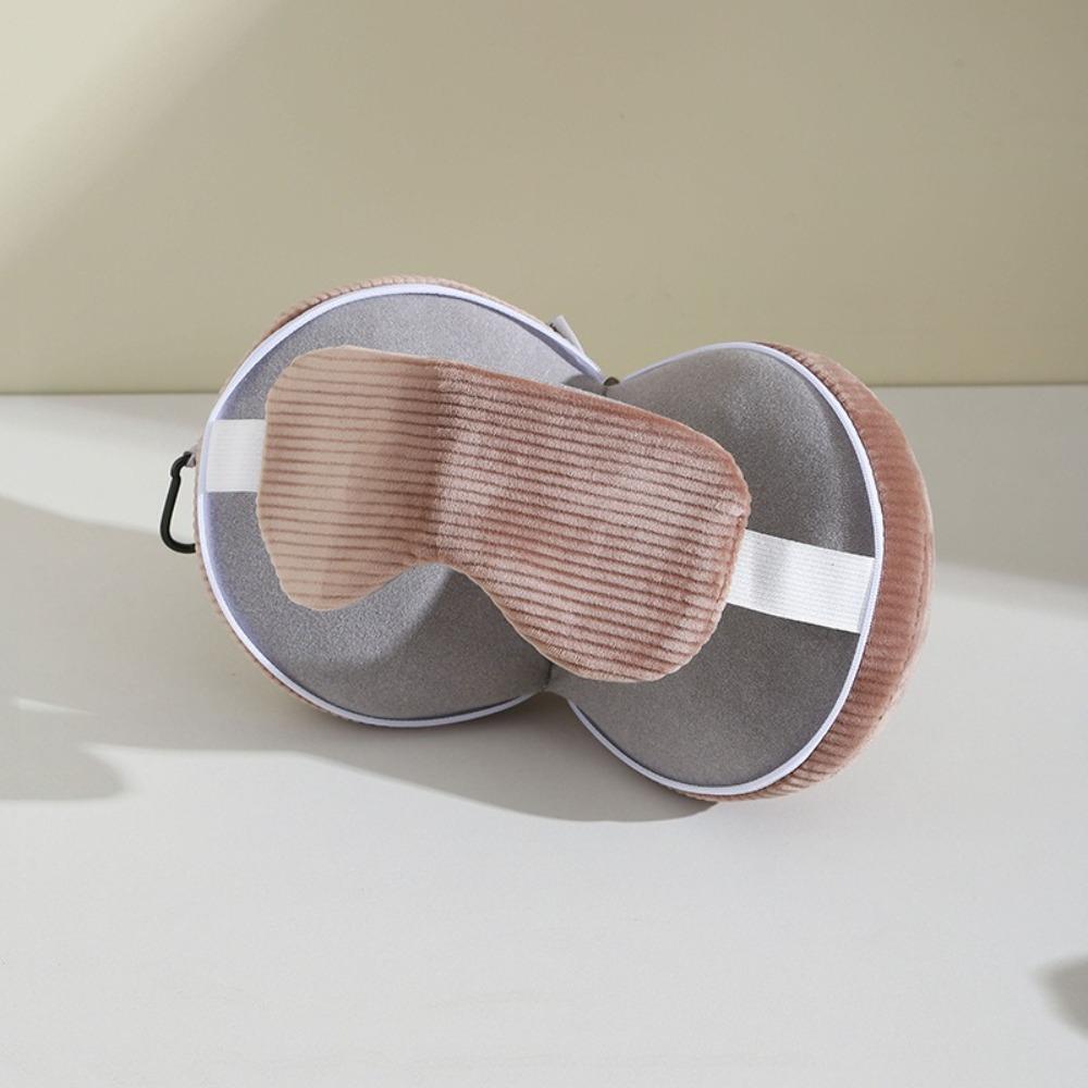 Foldable 2 In 1 Eye Mask Pillow Soft U-shaped Pillow Portable Neck Headrest  Gift