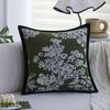 Modern Light Luxury Style Pillow Model Room Olive Green Sofa Pillow Case B&B Bedside Pillow Waist Pillow Soft Cushion
