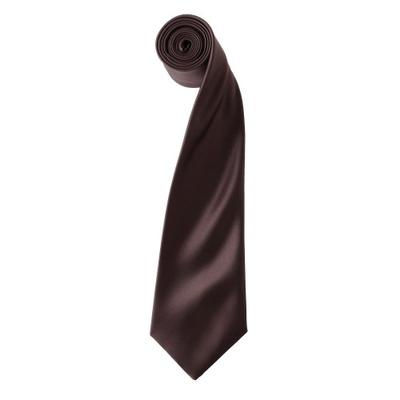Mens Plain Satin Tie (Narrow Blade)