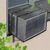 Breathable Air-Conditioning Protective Cover Weatherproof Air Conditioner Guard Bugs Rain Dirt Resistant Defender