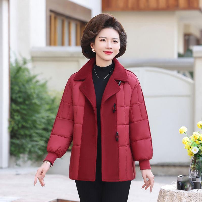 Down Jacket Mother Winter Fashion Middle Aged Elderly Loose Jacket