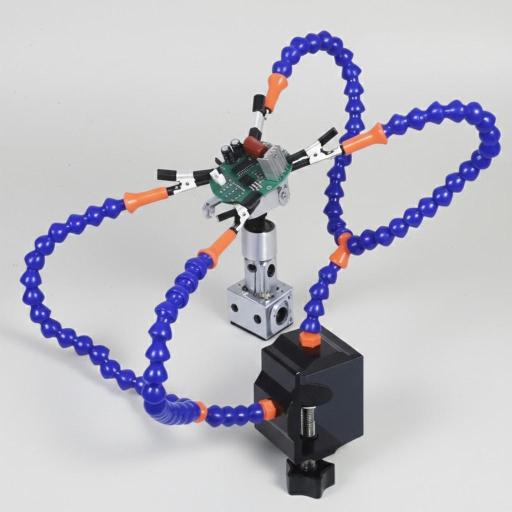 Electronics Soldering Iron Clamp Plastic Table Holder PCB Fixture Helping Hands Repair Tools Kit