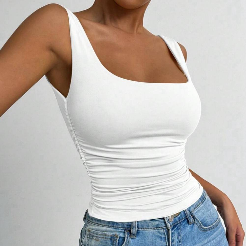 Women's Sleeveless Square Neck Vest Camisole Top