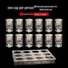 70ml Thickened Square Acrylic Beer Glasses (Set of 2)