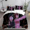 DAN DA DAN Set Biancheria da Letto di Lusso Anime Cartone Animato Giapponese Set Copripiumino Coperta Singola Matrimoniale Dimensioni Stampato Tessile per la Casa