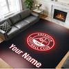 Crystal Velvet Rug Custom Name Text, Soft Non Slip Floor Mat Home DecorAberdeen FC