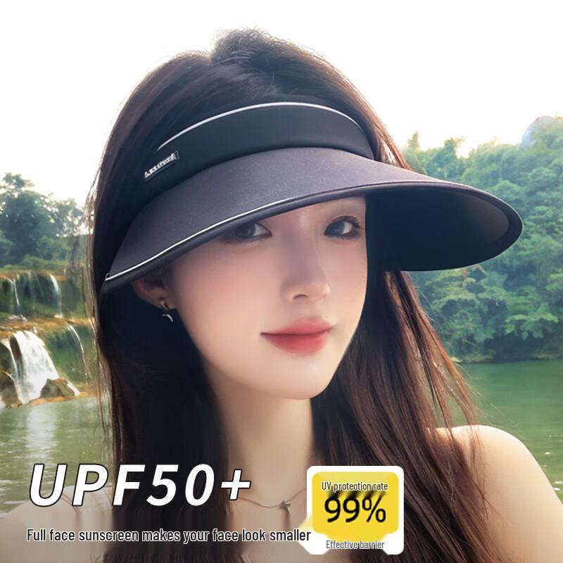 Women s UPF50+ Foldable Wide Brim Sun Visor One Size