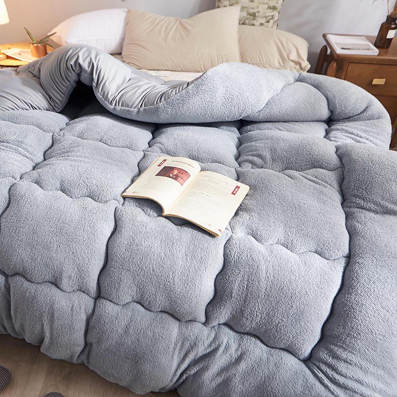 Thickened Plush Winter Duvet for Double Bed