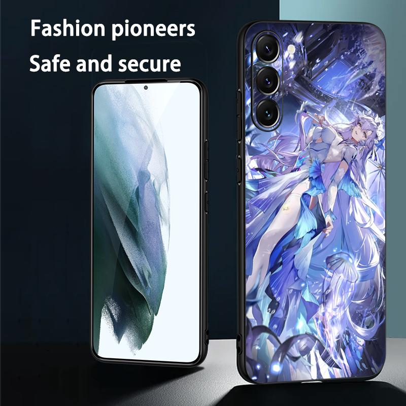 Cantarella beauty game girl pattern Phone Case For Samsung Galaxy S25 S24 S23 S22 S21 S20 Plus Ultra Note20 Soft Black