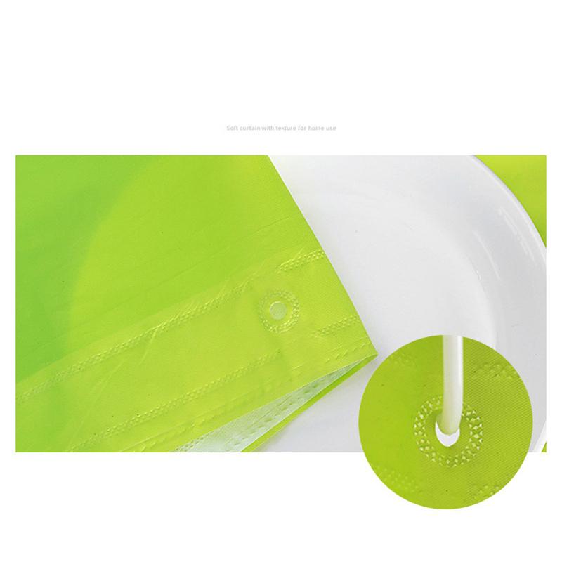 180*180cm Solid Color PEVA Bathroom Waterproof Mildew Proof Fabric Partition Curtain Shower Curtain Home Decor