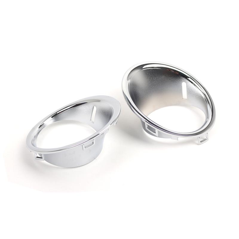 Front Fog Light Lamp Chrome Trim Ring Cover For Mini Cooper R55 R56 R57 2007-2011 Pre-LCI