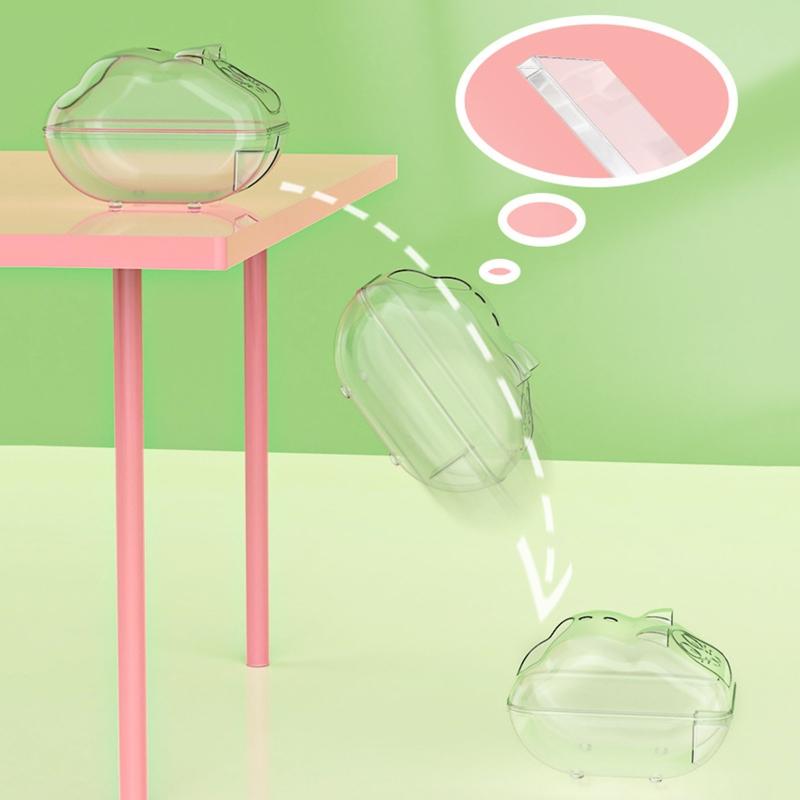 Transparent Hamster Large Transparent Detachable Sand Bath Container Hamster Toilet S,for M,L Option Type Sand Bath