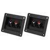 2PCS Speaker Box Terminal Subwoofer Box Terminal Cup Spring Loaded Jacks Double Binding Post Speaker Terminal Plates