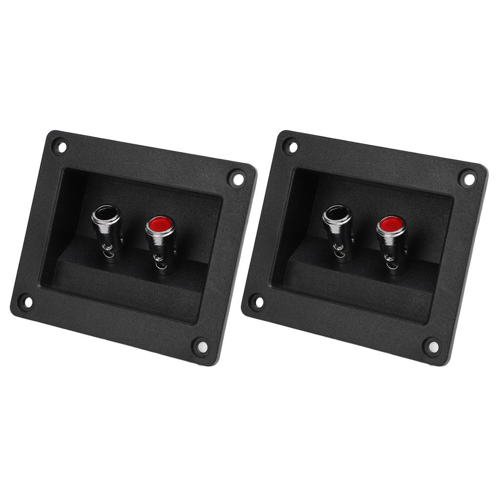 2PCS Speaker Box Terminal Subwoofer Box Terminal Cup Spring Loaded Jacks Double Binding Post Speaker Terminal Plates