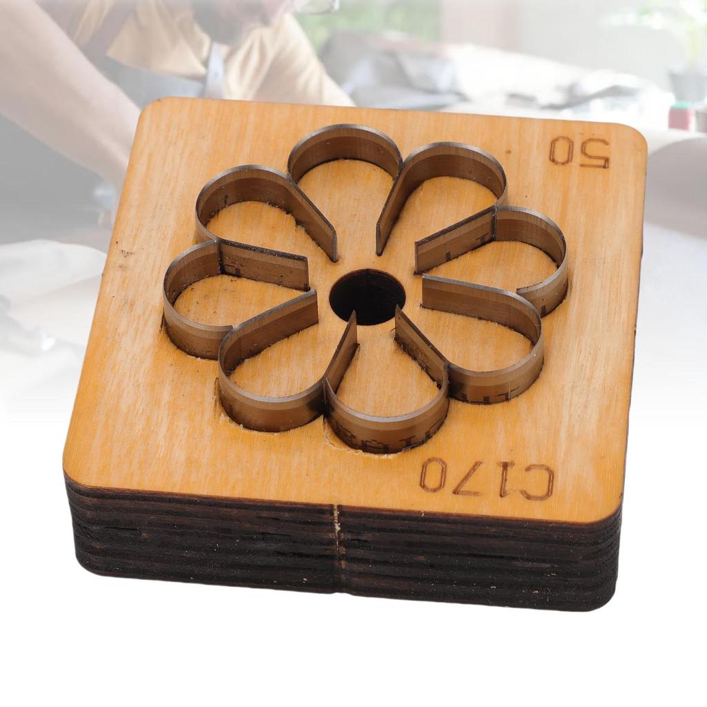 Leather Cutting Die Flower Shaped Metal Leathercraft Paper Art Cutter Punching Mold Crafting Tool