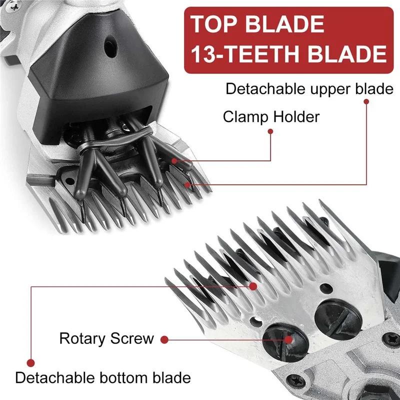 1500W Verstellbare Robuste Elektrische Schafschermaschine zum Scheren von Fell Wolle bei Schafen, Ziegen, Rindern und Anderem Nutzvieh Haustieren
