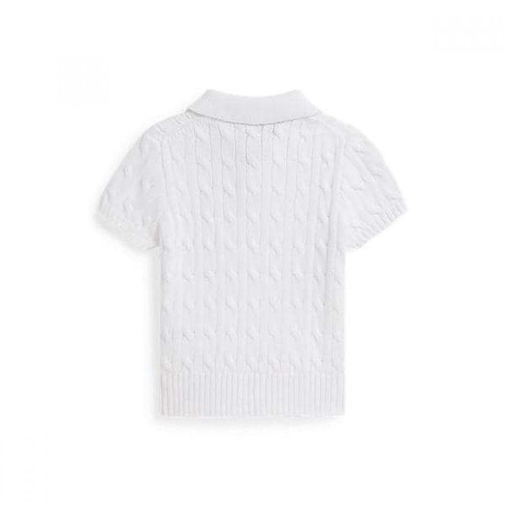 Polo Ralph Lauren Boys 2 7 Years Cable Knit Polo Collar Sweater Cwposweb6820701100